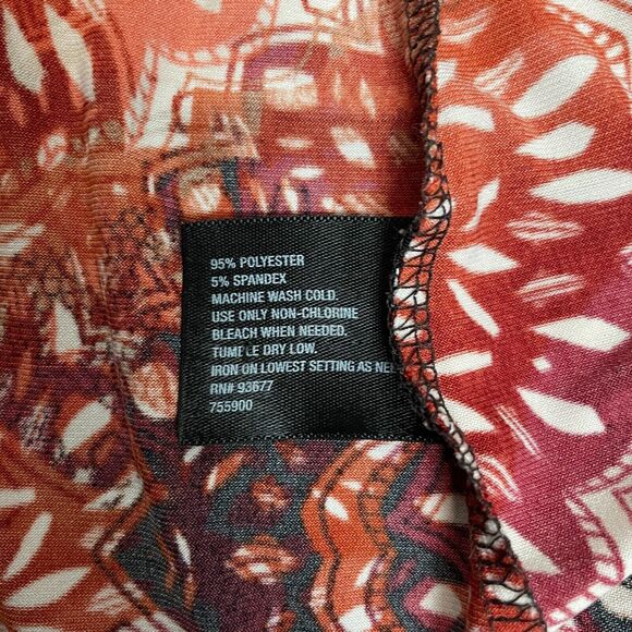 Y2K Top Womens Size Small Brown Orange Floral Babydoll Fairy Grunge Boho - Picture 9 of 12